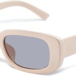 Rectangle Sunglasses for Women Men Trendy  Retro 90s Sun Glasses UV Protection Cool Square Frame