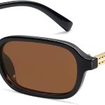 Retro Rectangular Sunglasses for Women Vintage Fashion Trendy Funny Small 90s Square Sunnies