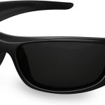Super Dark Lens Black Polarized Sunglasses | Wrap Around Sport Sunglasses Unisex | UV400 | CAT 4 | For Photophobia