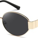 Retro Oval Sunglasses for Women Men Trendy Sun Glasses Classic Shades UV400 Protection K1653