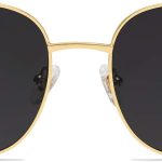 Classic Trendy Square Sunglasses for Women Men Cute Big Frame Gold Shades