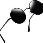 Retro Small Round Sunglasses Hippie Circle Sun Glasses Polarized UV400 Protection Metal Shades for Men Women