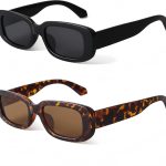 Rectangle Sunglasses for Women Retro Driving Glasses 90’s Vintage Fashion Narrow Square Frame  Protection